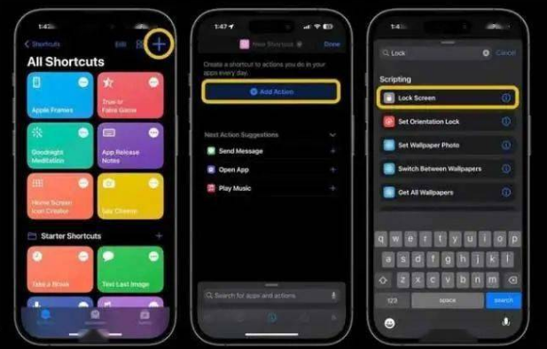 曲靖苹果14锁屏维修店分享iPhone14升级iOS16.4后如何创建锁屏快捷方式 