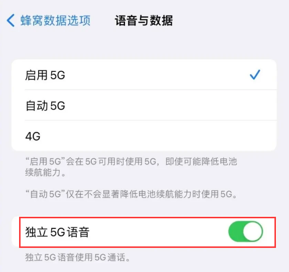 曲靖苹果14维修分享iPhone 14 Pro如何开启VoNR 